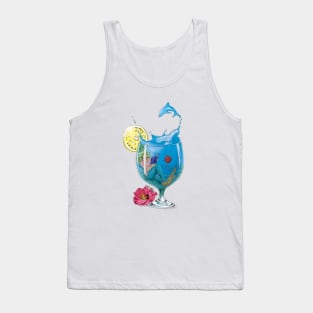 Mermaid's capsule beach Tank Top